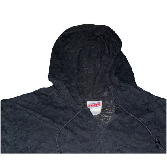 Soffe Sheer Bunout Long Sleeve Women's Size Large Black Athletic Shirt - Picture 4 of 12